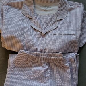 Lavender Striped Pajama Set